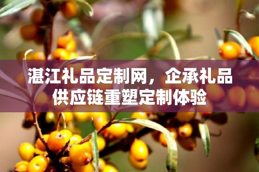 湛江礼品定制网，企承礼品供应链重塑定制体验